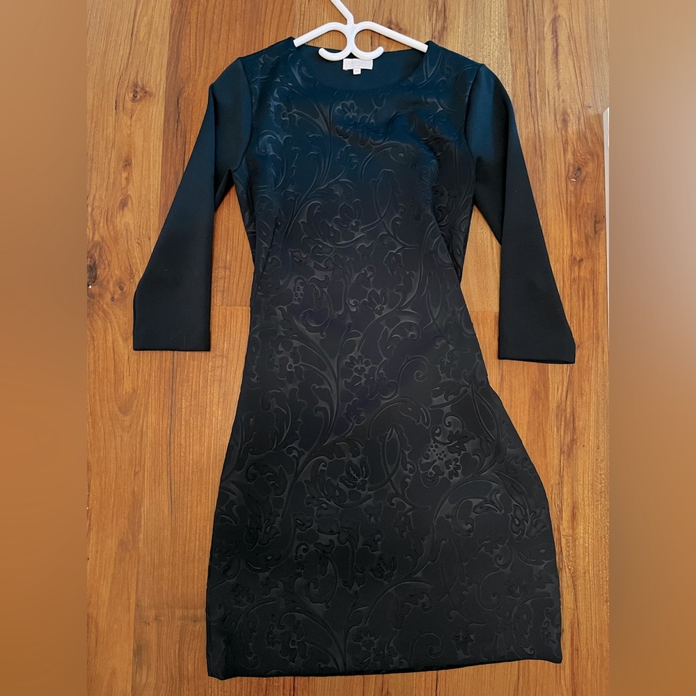 Escada fitted dark turquoise dress (34)